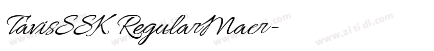 TavisSSK RegularMacr字体转换 TavisSSK RegularMacr字体转换